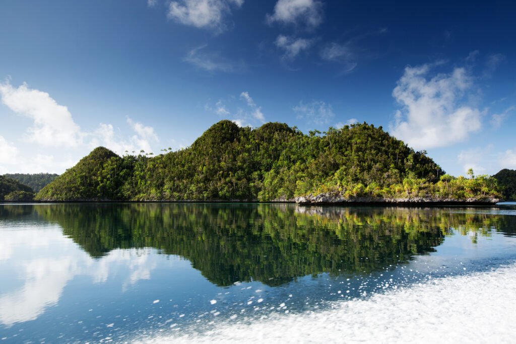 Picuresque landscape Wajag island, Raja Ampat, Indonesia
