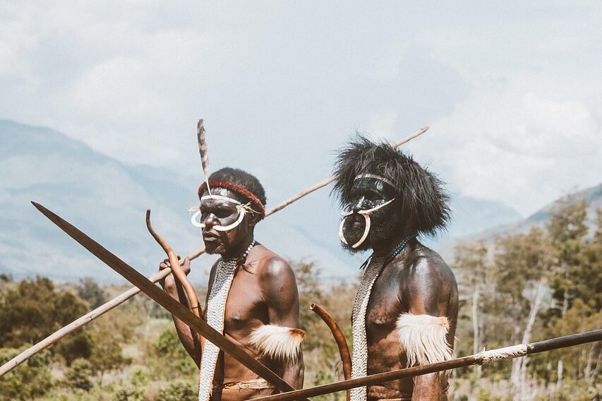weapon, people, warrior, adult, man, military, war, group together, many, tribal, papua, westpapua, boys, men, culture, dance, spear, arrow, love, nature, mountains, wamena, indonesia, brown dance, brown arrow, brown group, brown culture, brown war, brown dancing, brown together